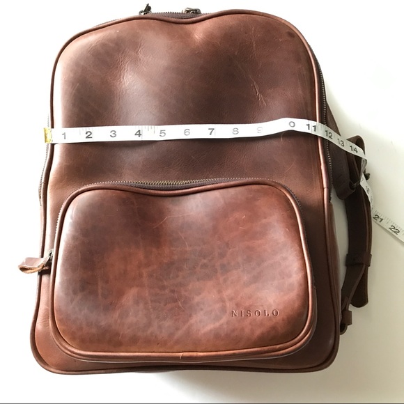 Nisolo Brown Cordoba Backpack - Picture 6 of 10